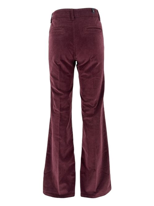 women's trousers in burgundy velvet Atelier Cigala's | 26-230-TVS23141